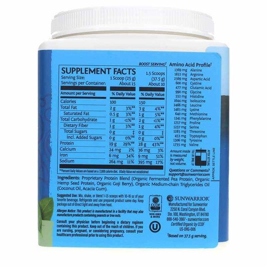 Warrior Blend Organic Protein, SUW